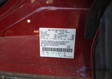 2017 Ford Edge Sel z USA, uszkodzony, nr VIN 2FMPK3J8XHBC09153